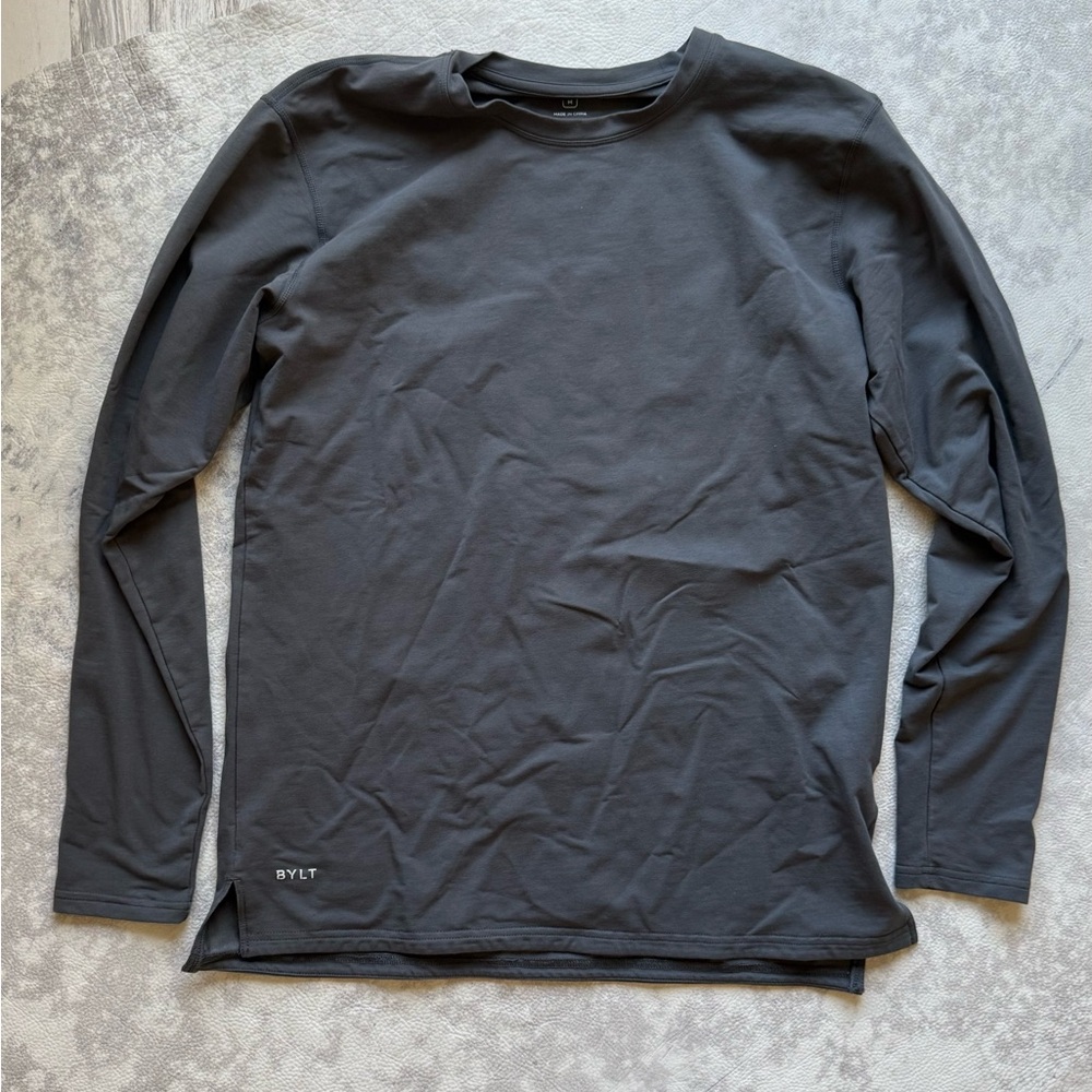 BYLT long sleeve LUX split hem size medium